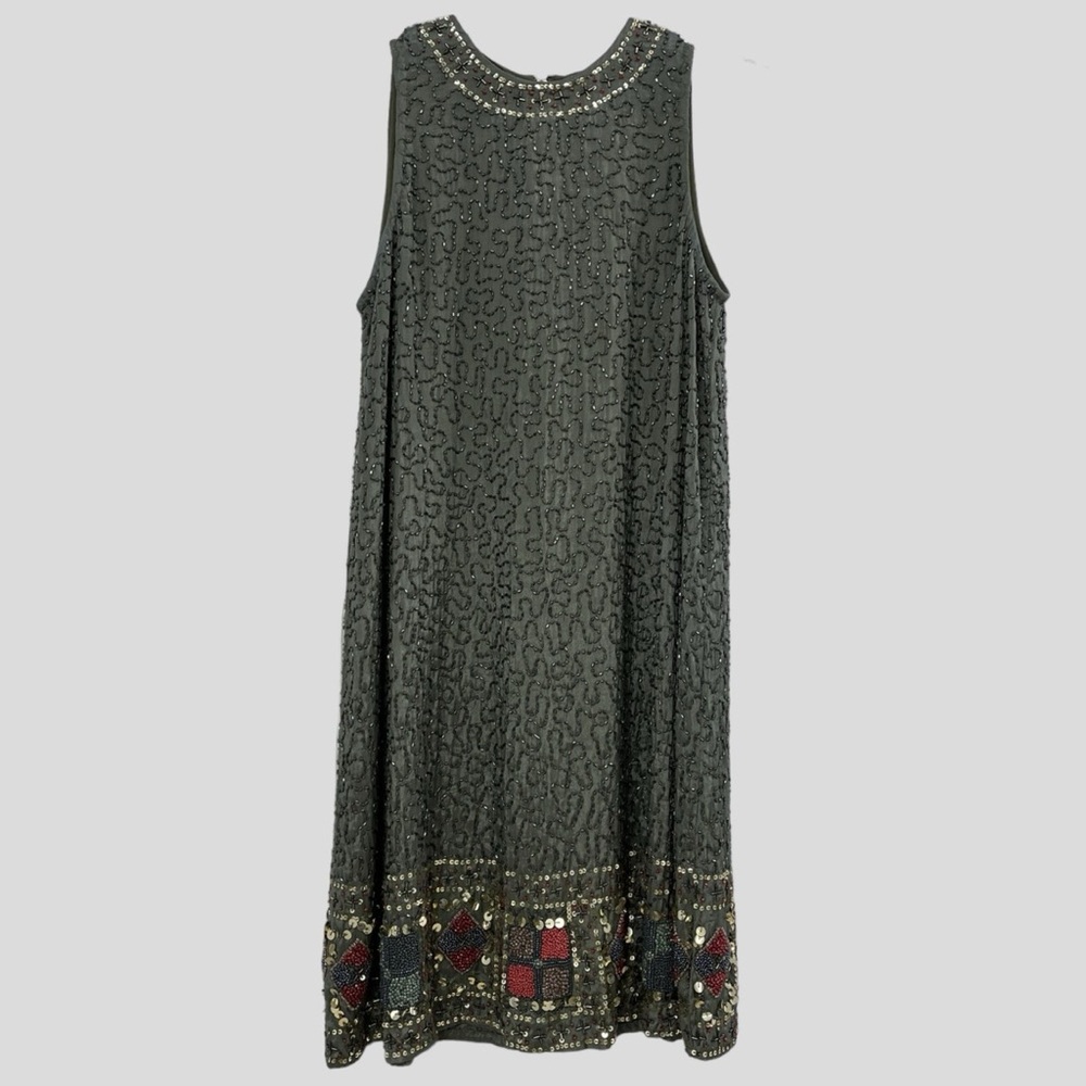RAGA Black Embellished Midi Dress